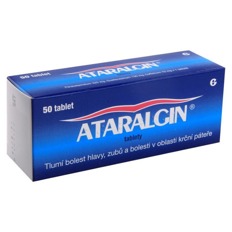 ataralgin-325-mg130-mg70-mg-tblnob50 Ataralgin 325/130/70mg blister pack - triple action analgesic tablets