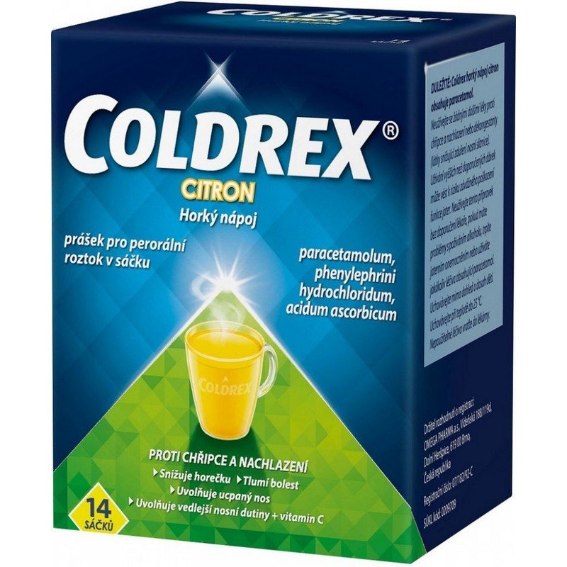coldrex-hot-drink-lemon-750mg10mg60mg-porplvsolscc14-i Coldrex Hot Drink Lemon – single-dose sachet with 750 mg paracetamol for flu and cold symptom relief