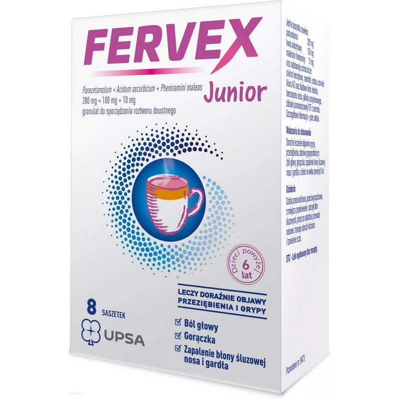 fervex-junior-granules-for-oral-solution-8-sachets FERVEX JUNIOR, granules for oral solution, 8 sachets