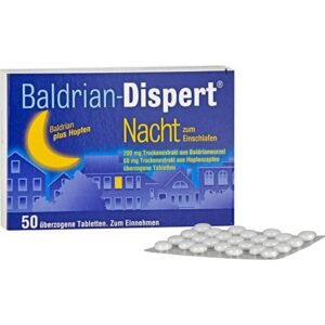 VALERIAN DISPERT Night to fall asleep via tablet, 50 pcs