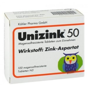 UNIZINK 50 gastro-resistant tablets, 100 pcs
