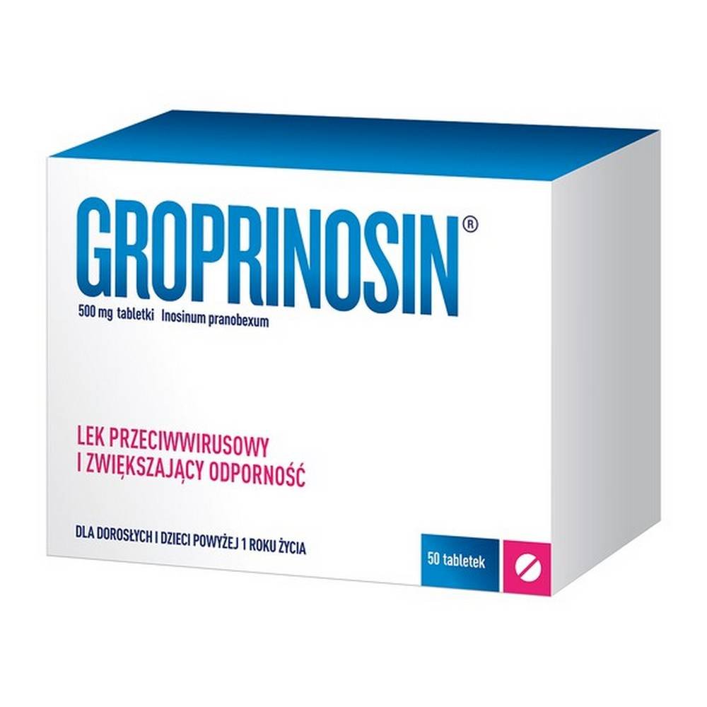 GROPRINOSIN, 500 MG, TABLETS, 50 PCS. Gedeon Richter