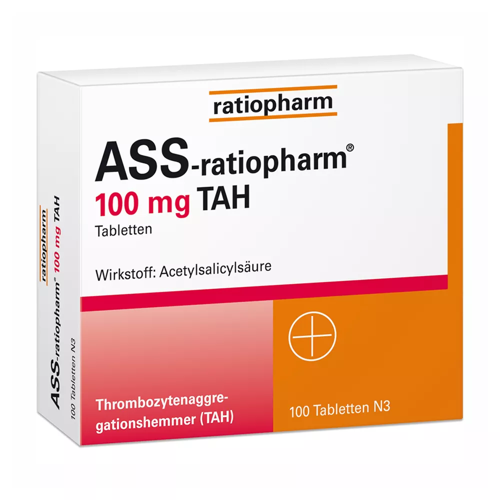 ASS ratiopharm 100 mg TAH tablets, 100