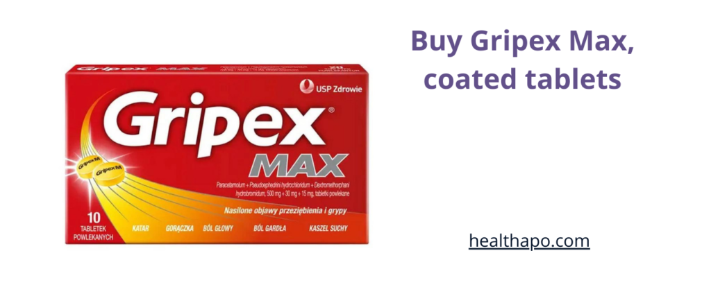 Buy Gripex Max, coated tablets