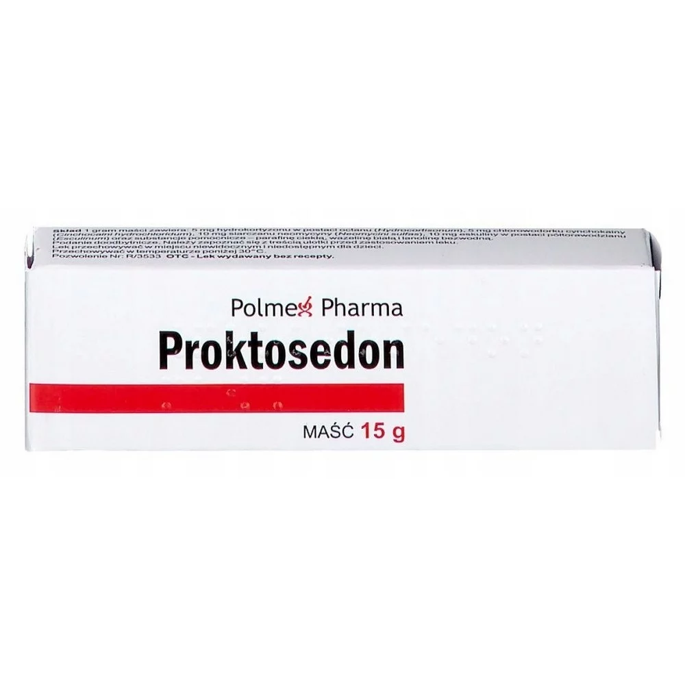 POLMEX PROKTOSEDON HEMORRHOID OINTMENT 15G