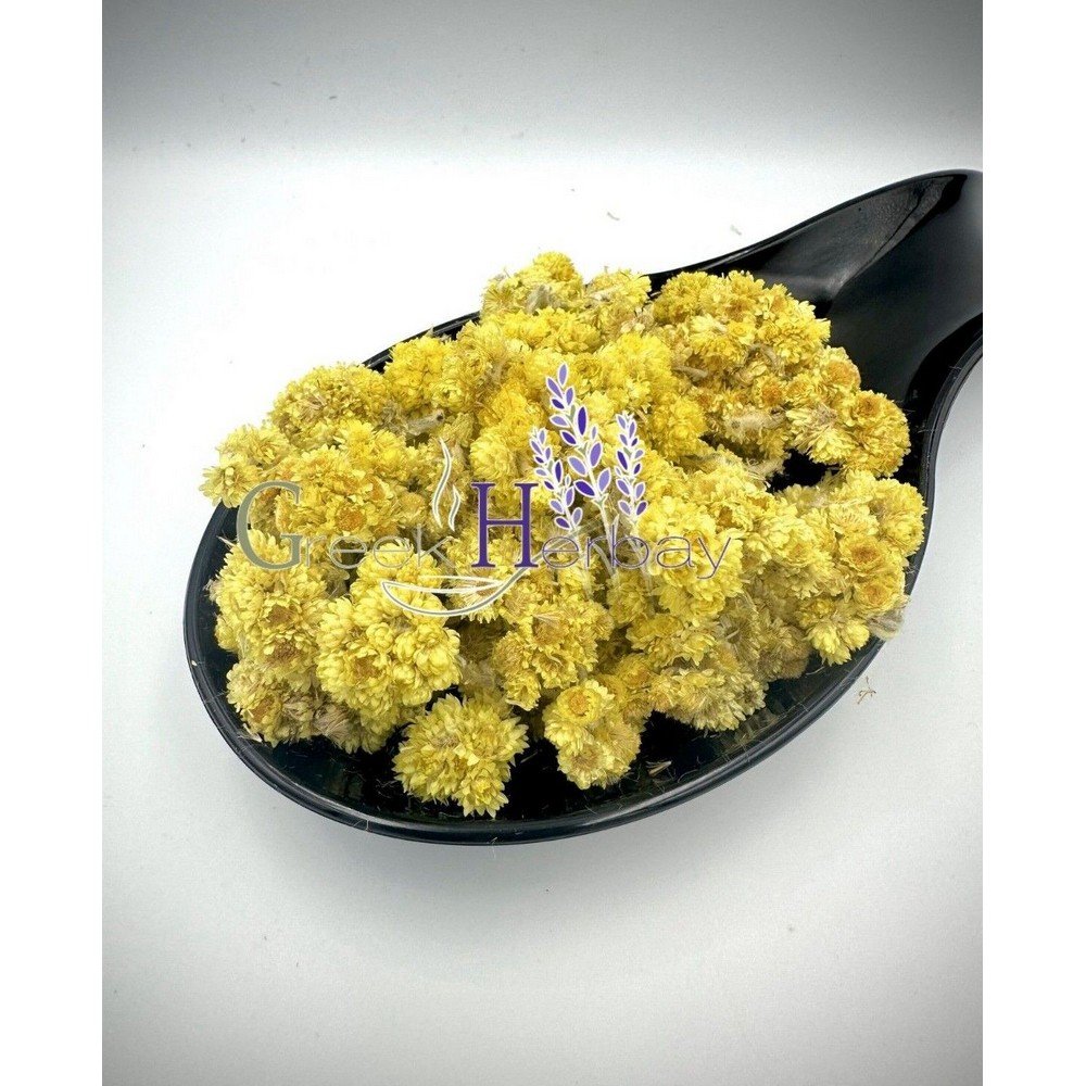 greekherbayeverlasting-flowers-immortelle-herb-40g-helichrysum-italicumziele-niesmiertelnika-wiecznych-kwiatow-40g-kocanka-italicum