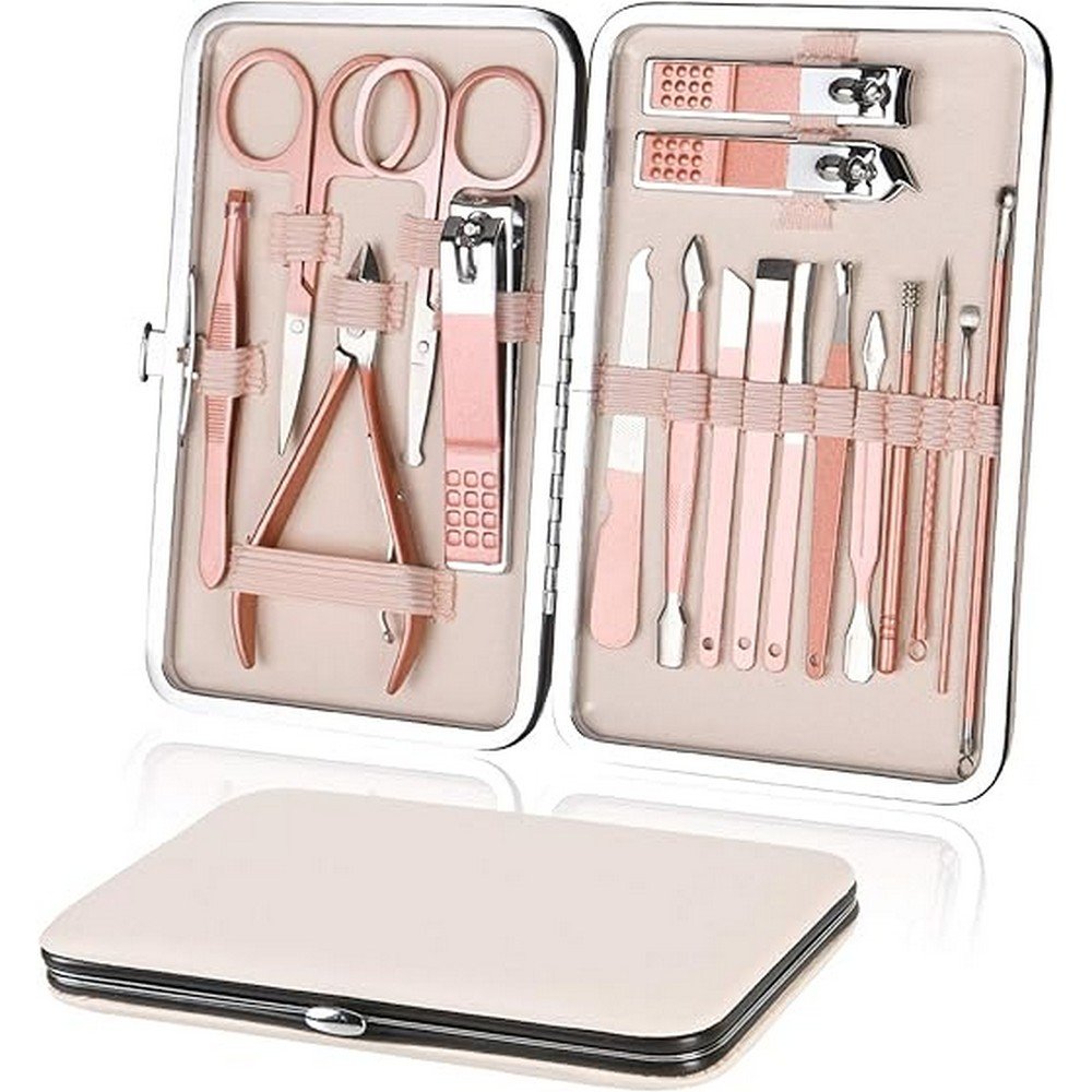 uraqt-nail-clippers-manicure-set-nail-scissors-for-cuticle-removal-for-men-and-women-18-pcs