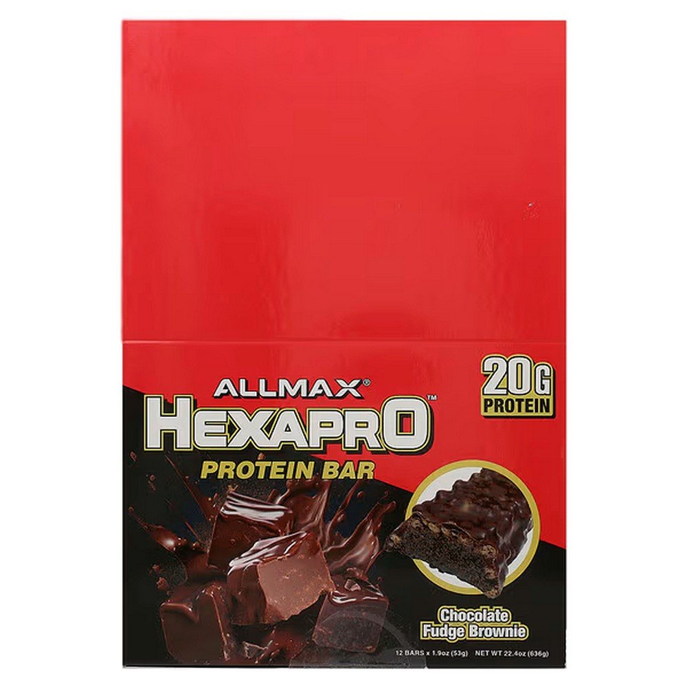 allmax-hexapro-protein-bar-protein-bar-chocolate-fudge-brownie-12-bars-19-oz-53-g-each