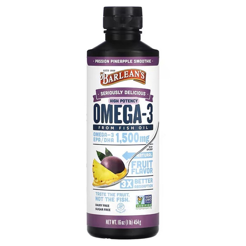 barleans-seriously-delicious-omega-3-from-fish-oil-passion-pineapple-smoothie-1500-mg-454-g-1-lb
