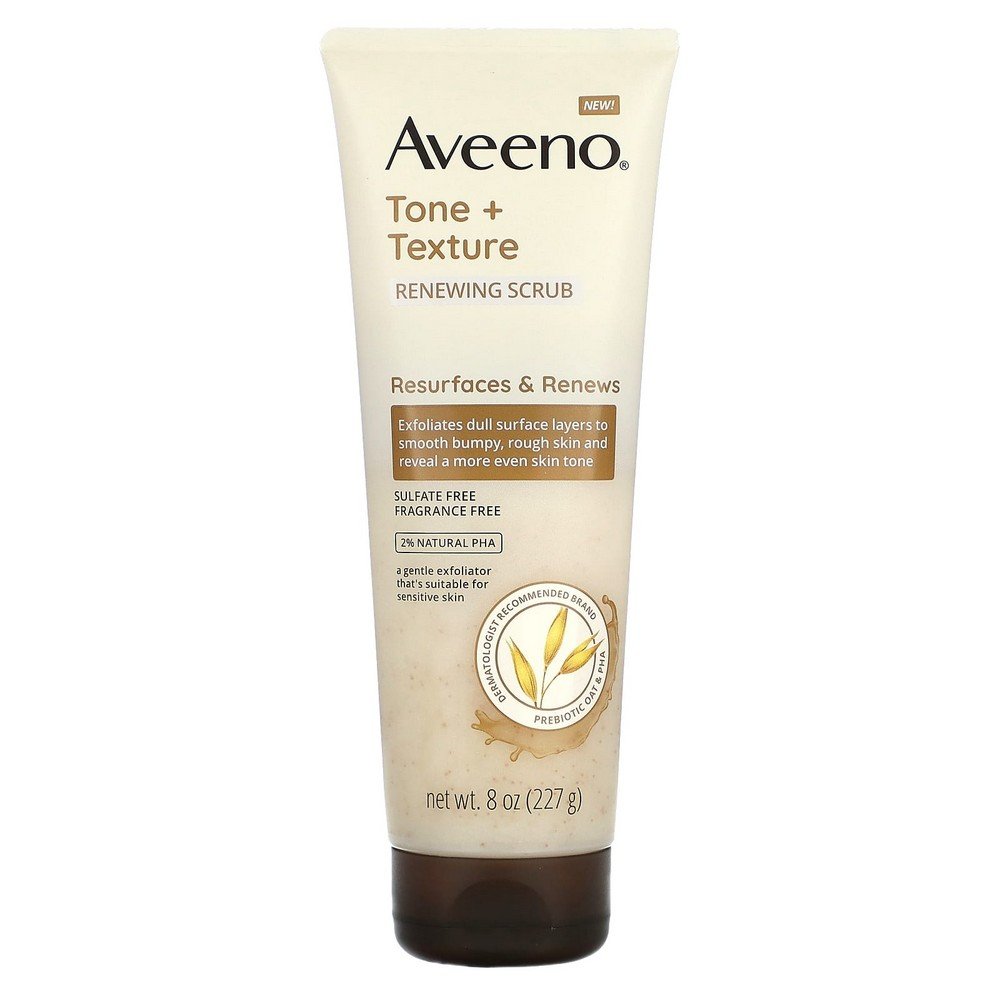 aveeno-tone-texture-renewing-scrub-fragrance-free-8-oz-227-g