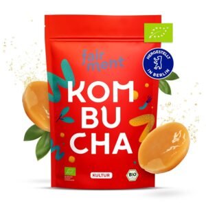 Fairment - Original Kombucha Tea Mushroom in Premium Size | Success Guarantee | Especially Vital Scoby | Organic Quality for 1-5 L | With Kombucha Drink Instructions (English language not guaranteed)