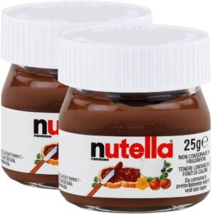 ferrero-nutella-small-mini-design-glass-set-of-2-25-g-bread-spread-nut-nugat-cream-chocolate-spread