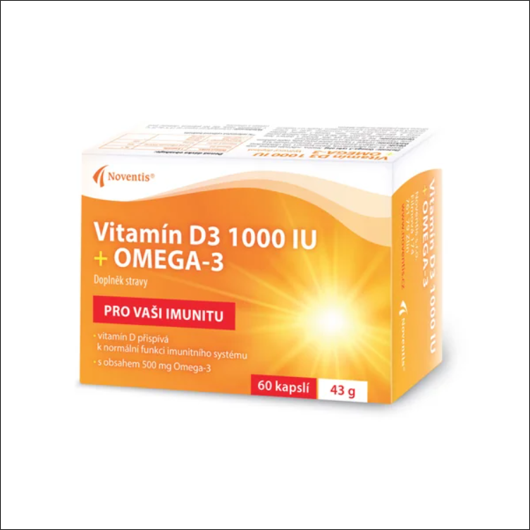noventisnoventis vitamin d3 1000 iu omega 3 60 capsulesnoventis Vitamin D3 (1000 IU) - Noventis Vitamin D3 1000 IU + Omega-3 60 Capsules